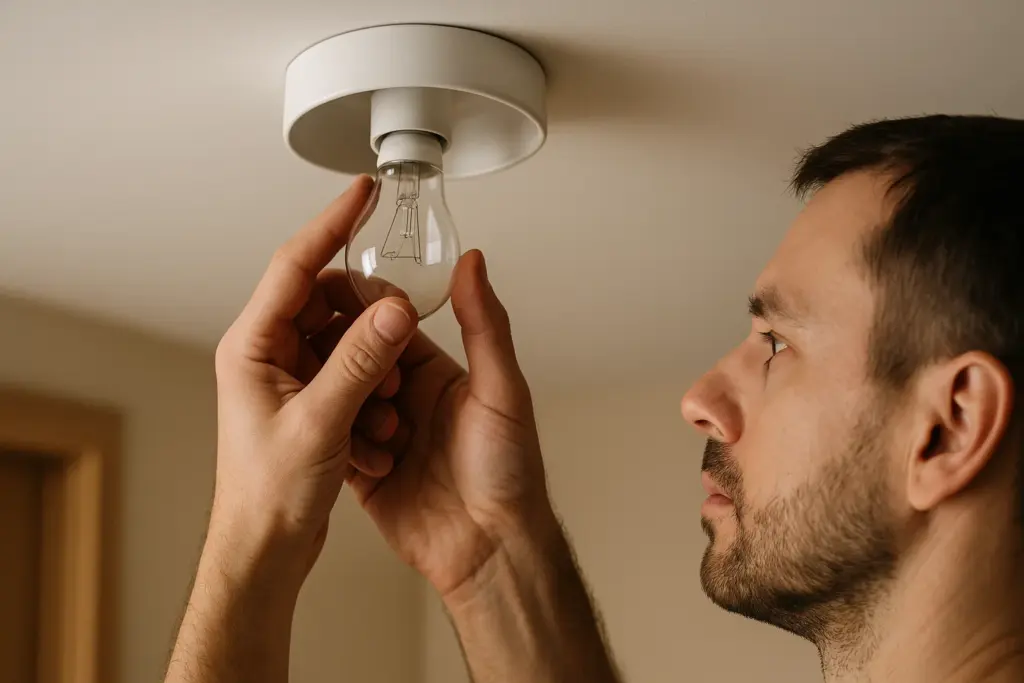 Как заменить лампочку