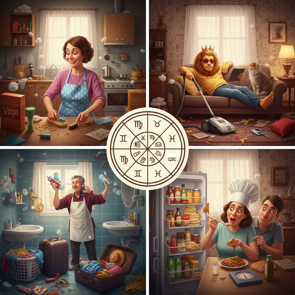 Шуточный гороскоп: как знаки зодиака ведут себя в быту
