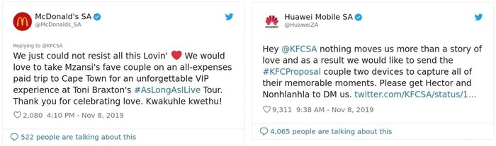 Парня высмеяли в СМИ за то, что он сделал девушке предложение в KFC. А KFC, Audi и Puma решили оплатить их свадьбу