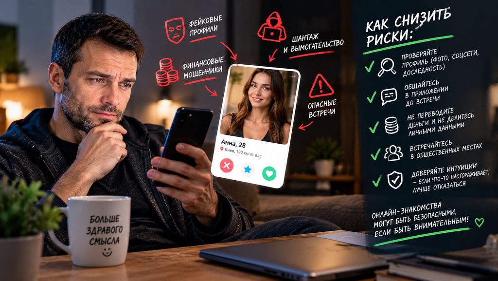 Знакомства по интернету: реальные риски и как их снизить